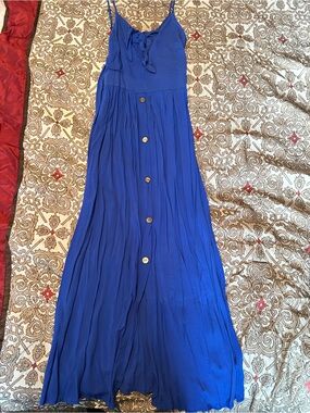 Women Midi Dress with Front Tie Medium